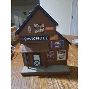 Vintage Handmade Wood Rustic Farmhouse Western Post Office Wall Decor Shadow Box